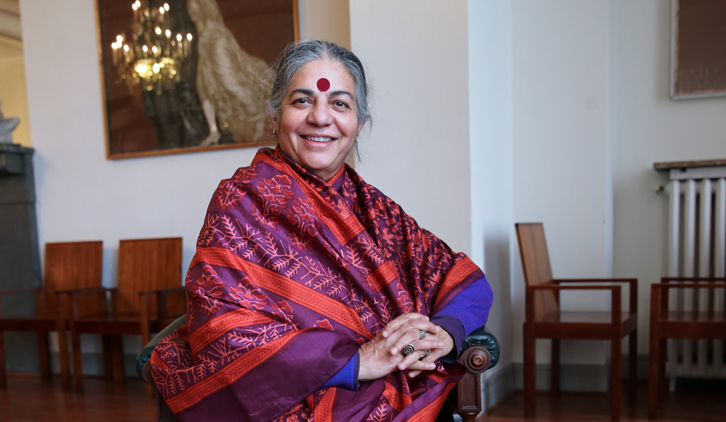 La filósofa india durante una entrevista en Madrid