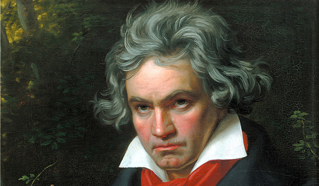 'Retrato de Beethoven durante la composición de la Missa solemnis'. Obra de Joseph Karl Stiler. Casa natal de Beethoven en Bonn (Alemania)