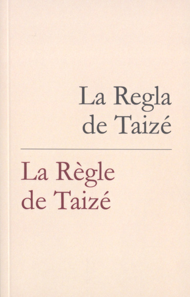 Portada del libro 'La Regla de Taizé'