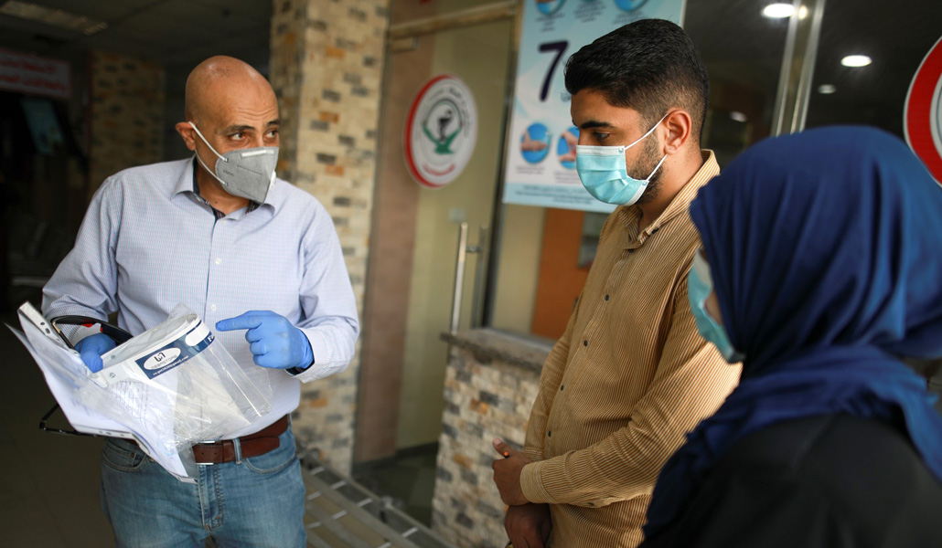 CRS ha distribuido en Gaza 1.000 pantallas faciales, 230.000 mascarillas quirúrgicas y 2.500 mascarillas KN95