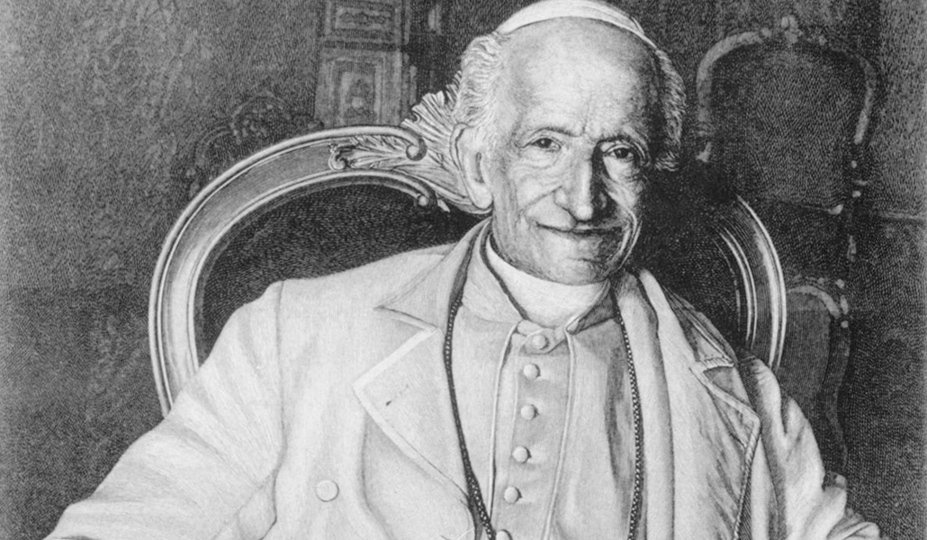 Grabado del Papa León XIII
