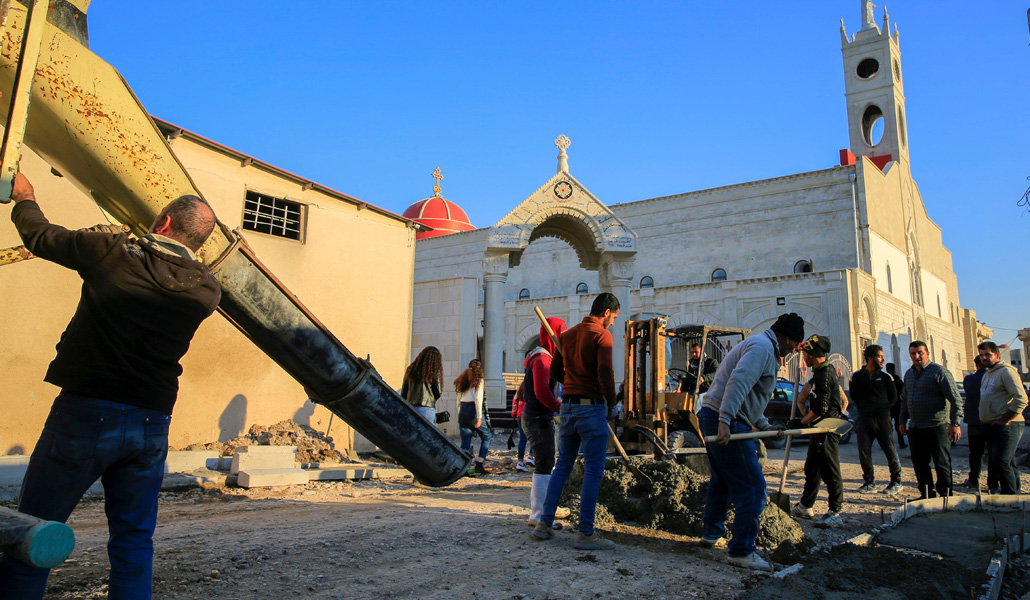 ACN ha invertido 49,5 millones de euros en Irak desde 2014. Además de 8.500 casas, ha reconstruido iglesias como la de Al Tahira, en Bakhdida