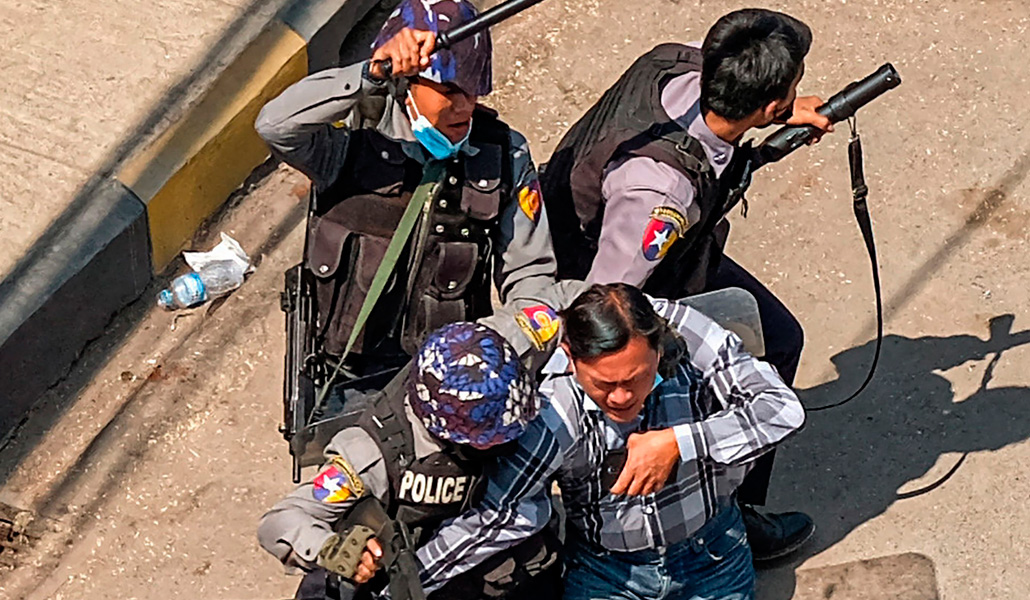 Represión en Myanmar