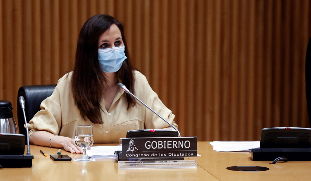 Belarra habló de la futura ley en el Congreso el 28 de abril, en su primera intervención tras sustituir a Pablo Iglesias
