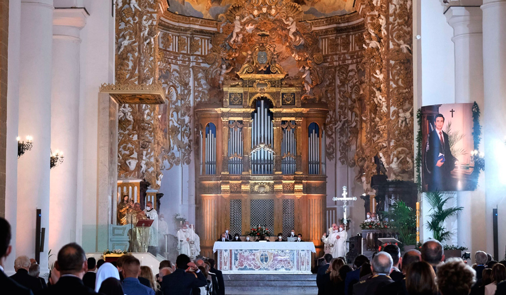 Un momento de la beatificación de Rosario Livatino