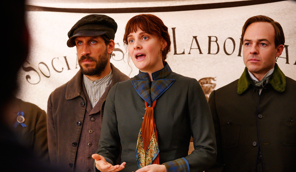 Eleanor Marx, interpretada por la actriz Romola Garai, en un fotograma de la película