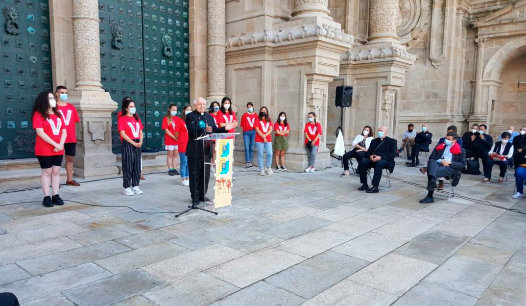 Monseñor Barrio durante el lanzamiento de la PEJ 2022