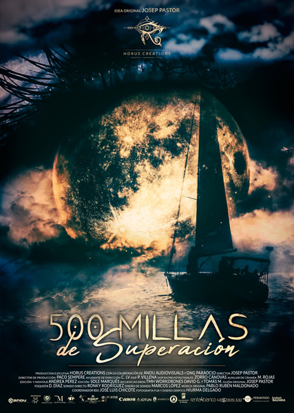 Cartel de '500 millas de superación'