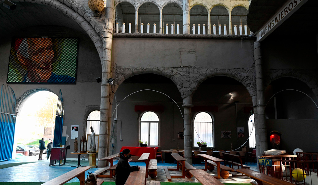 Interior de la catedral de Justo Gallego, en Mejorada del Campo (Madrid), el 26 de noviembre de 2021