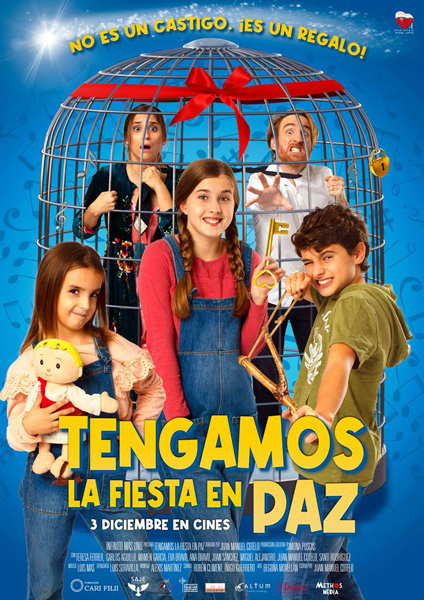 Cartel de 'Tengamos la fiesta en paz'