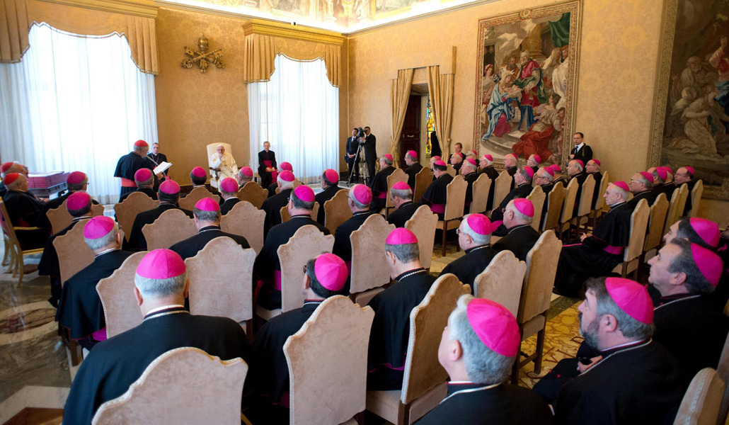 Los obispos españoles en visita 'ad limina' con Francisco en 2014