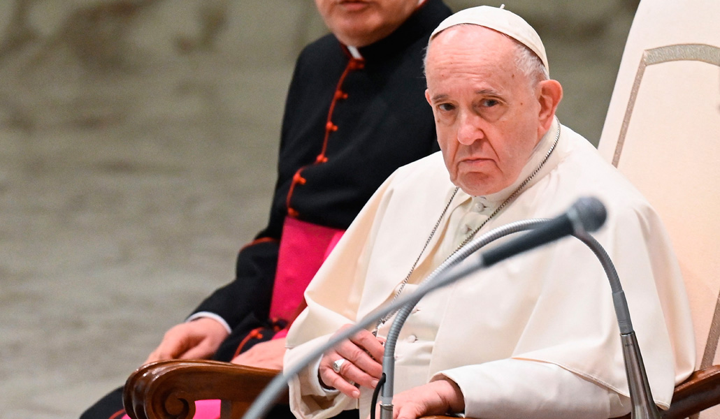 El Papa durante la audiencia de este miércoles 12 de enero
