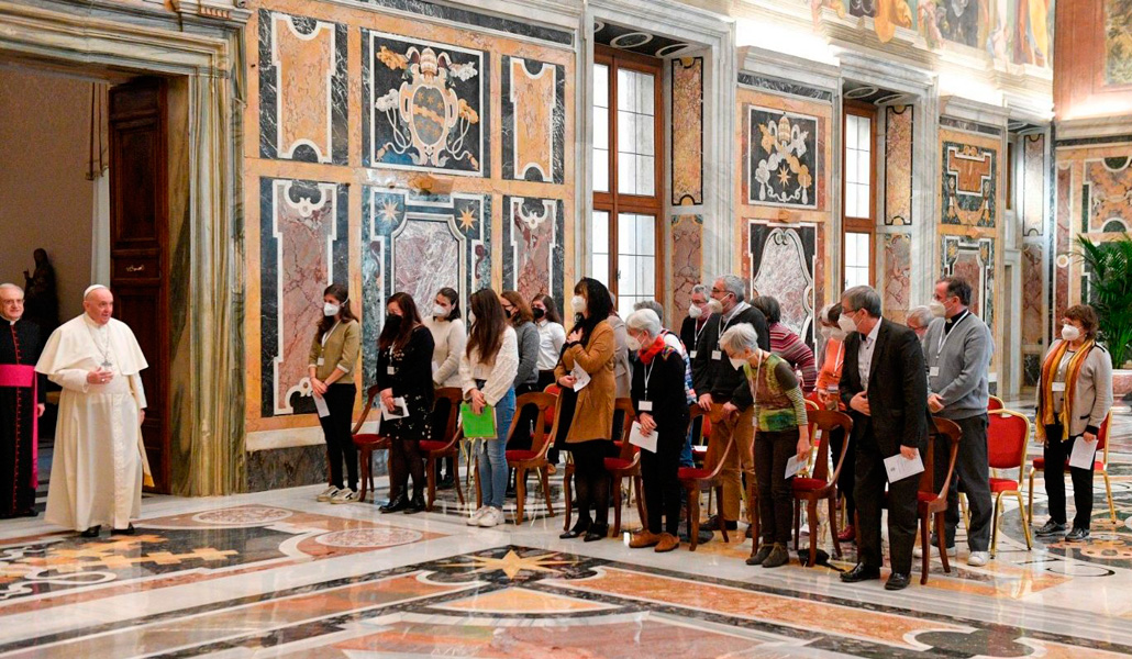 El Papa ha recibido este jueves a miembros de la Acción Católica de Francia en el Vaticano