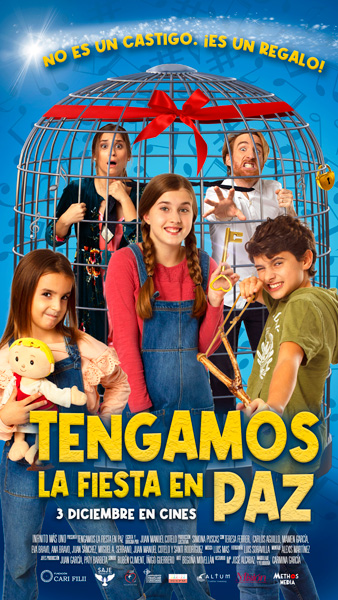 Cartel de 'Tengamos la fiesta en paz'