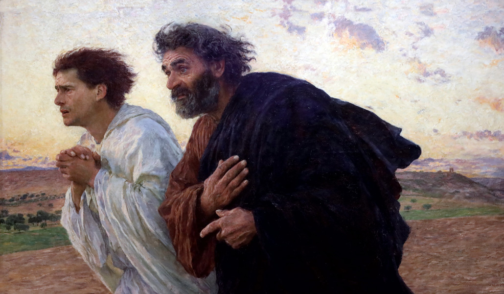 'Los discípulos Pedro y Juan corren al sepulcro la mañana de Resurrección', de Eugène Burnand. Museo d’Orsay, París (Francia)