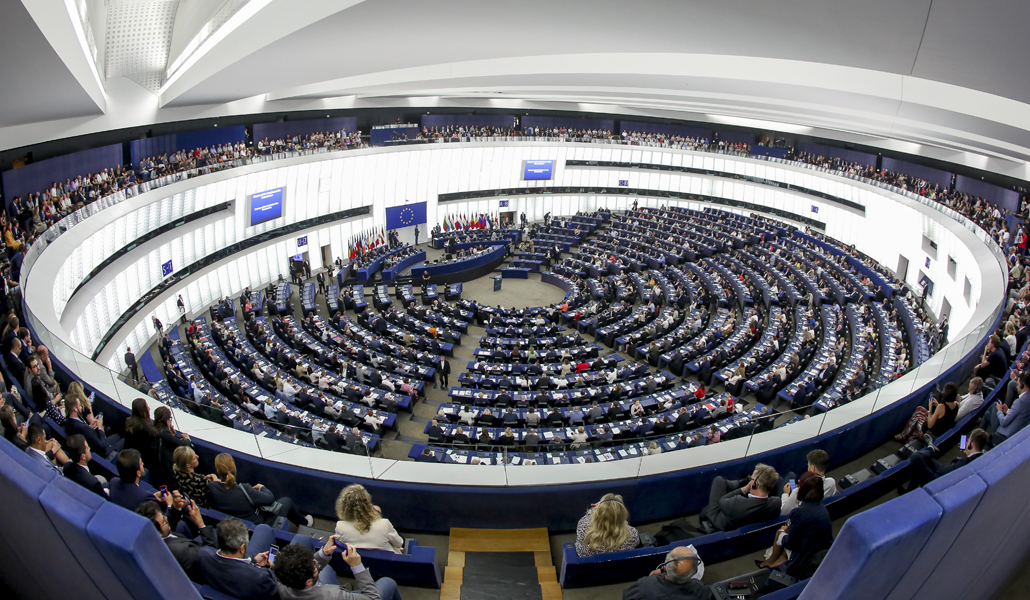Vista general del Parlamento Europeo durante la sesión de este martes