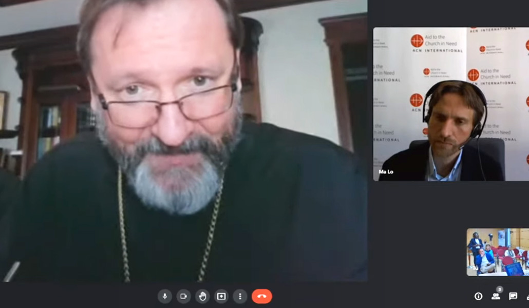Shevchuk en momento de la presentación de la campaña de ACN