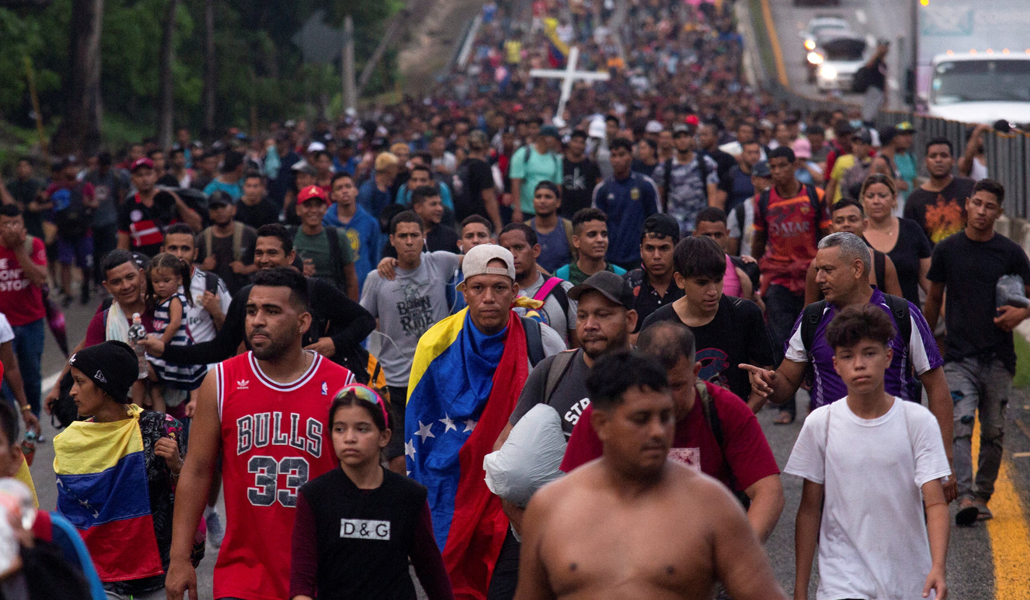 Caravana en México