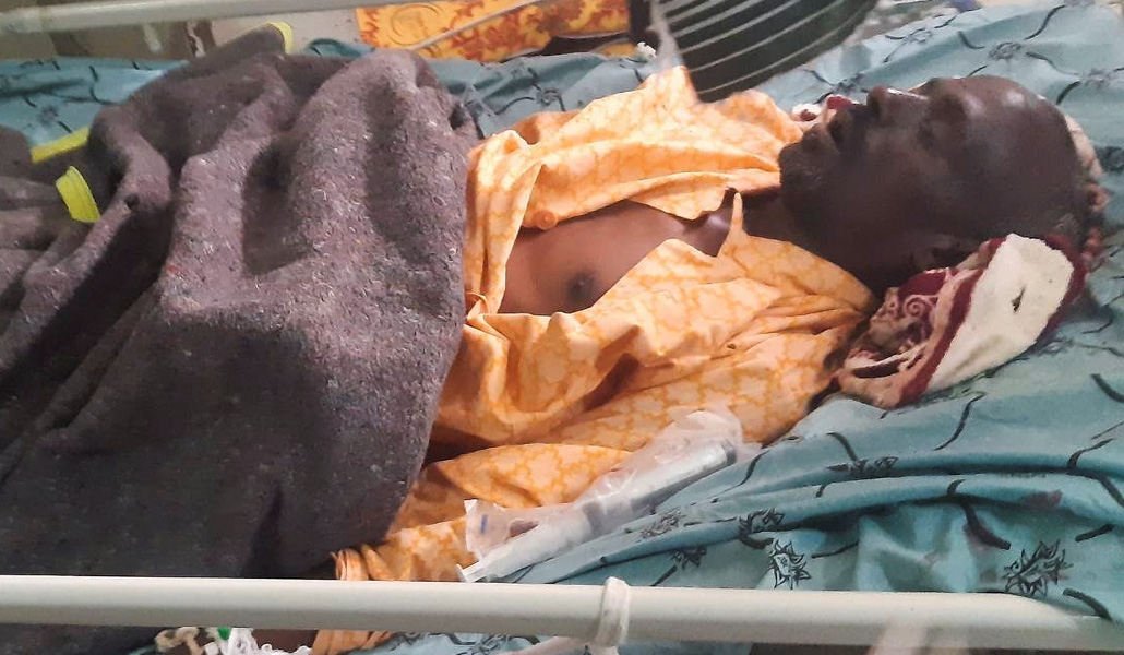 Una de las víctimas del ataque en el Hospital de Referencia de Ayder, en Mekele, el 14 de septiembre