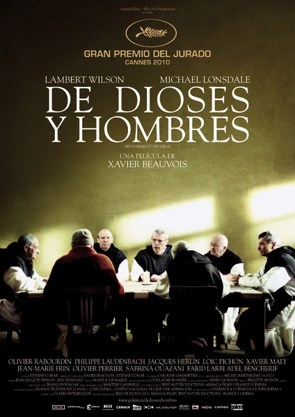 Cartel de 'De dioses y hombres'