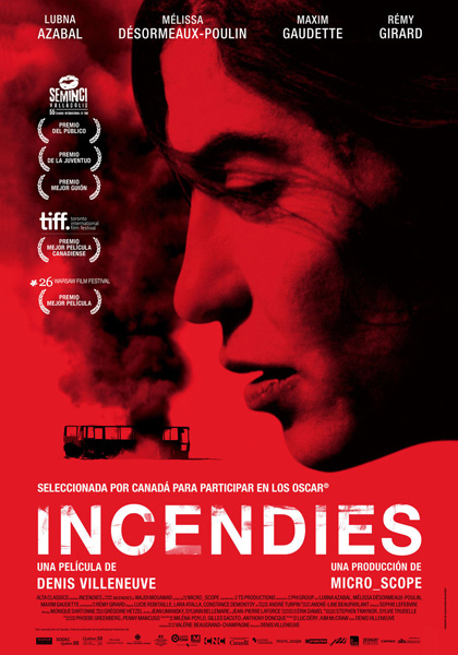 Cartel de 'Incendies'