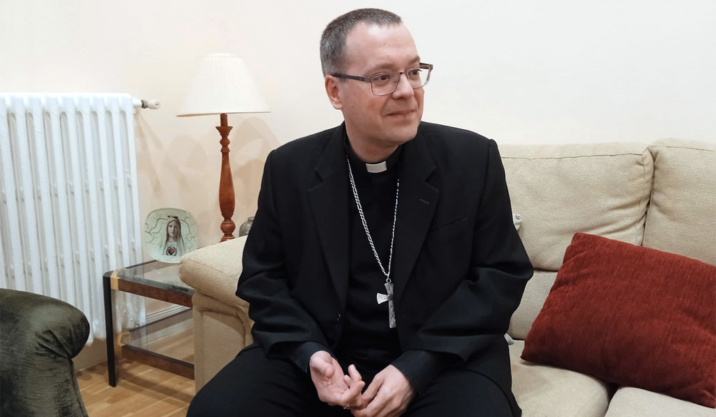 Jesús Vidal durante la entrevista