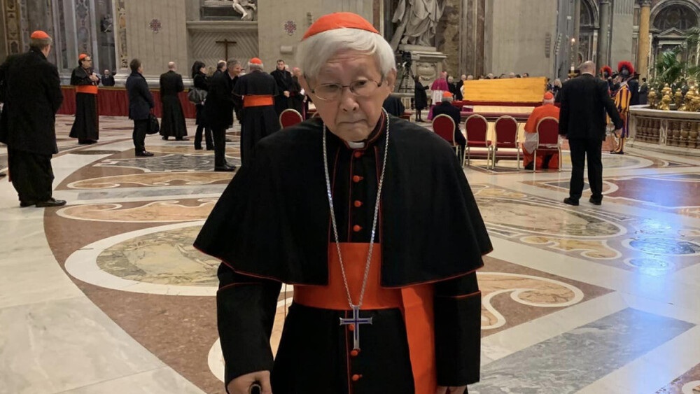 El cardenal Zen durante su último viaje a Roma