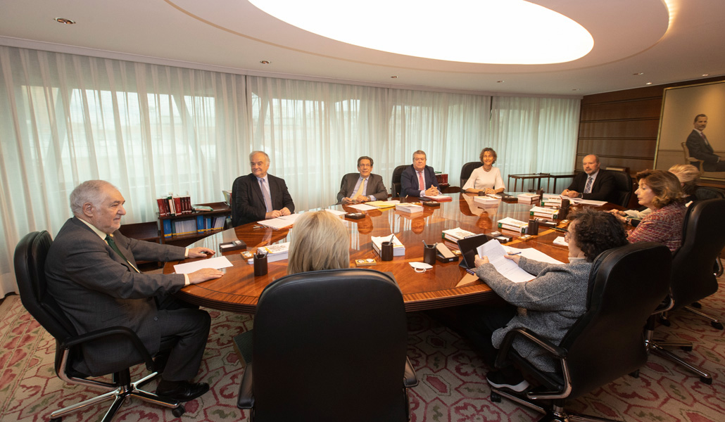 Pleno del Tribunal Constitucional en una sesión el 24 de enero