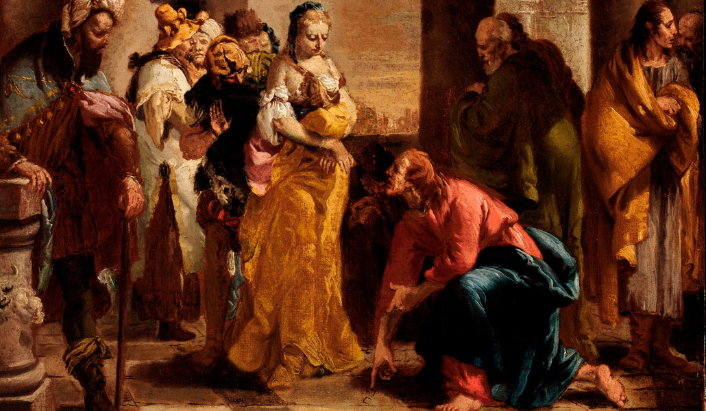 'Mujer cogida en adulterio. Mujer adúltera'. Giovanni Battista Tiepolo. Smithsonian American Art Museum, Washington, Estados Unidos