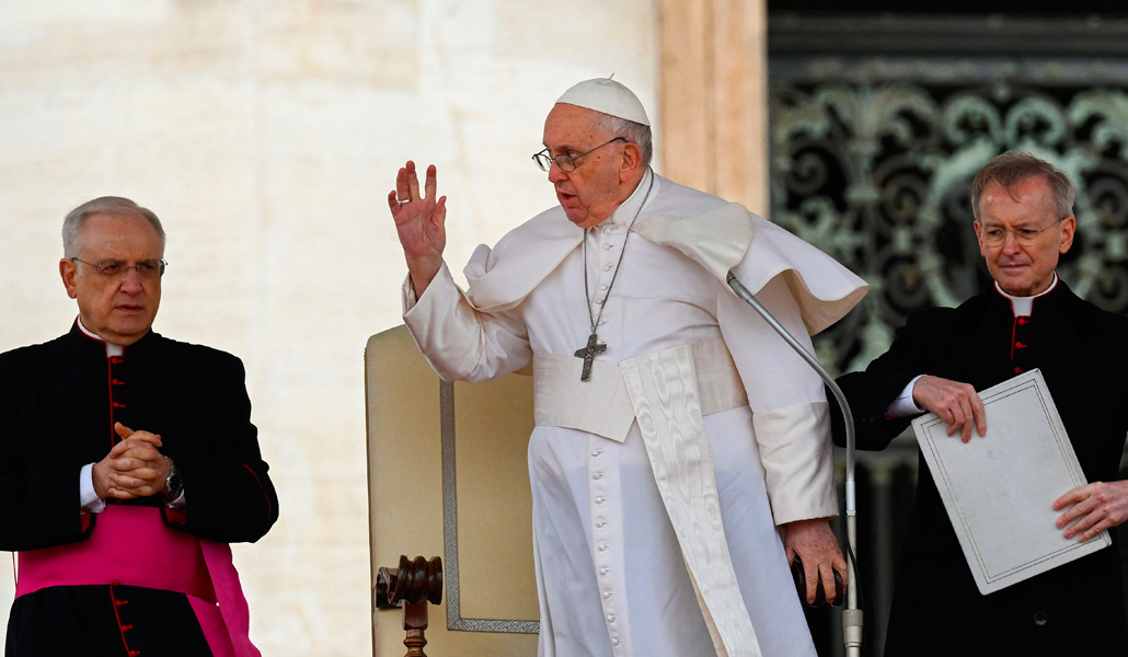 El Papa Francisco durante la audiencia general de este miércoles