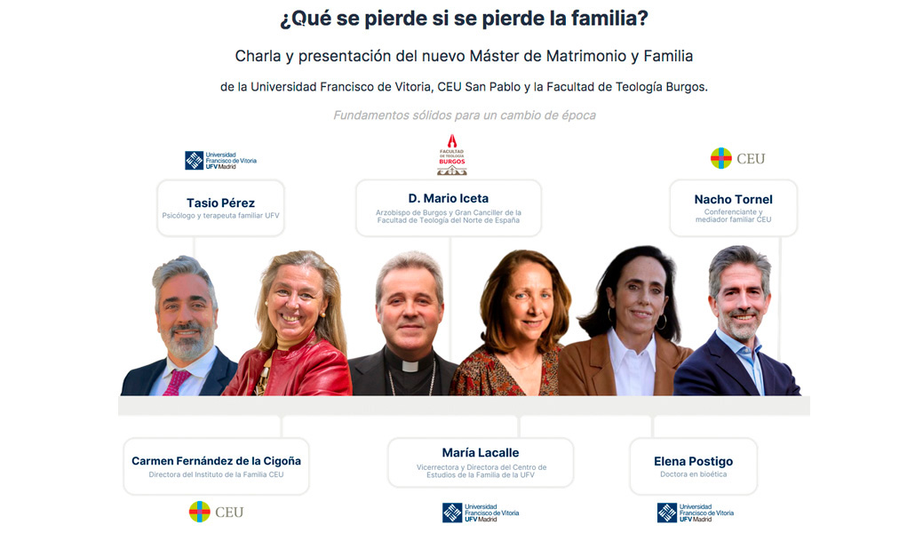Cartel con la presentación del máster