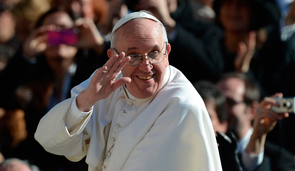 El Santo Padre durante la Misa de comienzo de pontificado, el 19 de marzo de 2013