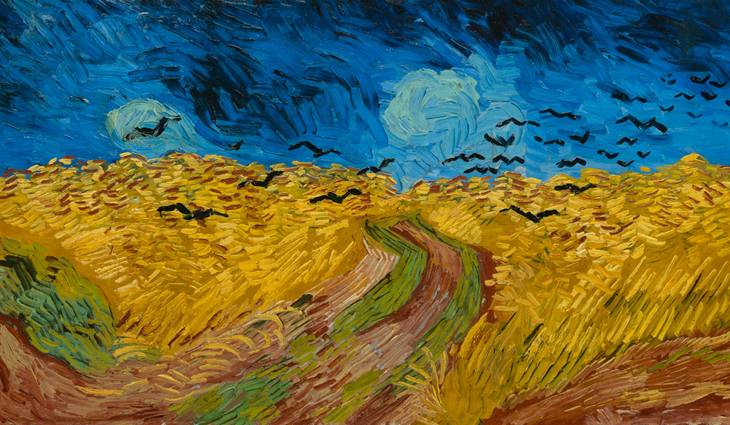 'Campo de trigo con cuervos' de Vincent Van Gogh. 1890. Van Gogh Museum, Ámsterdam