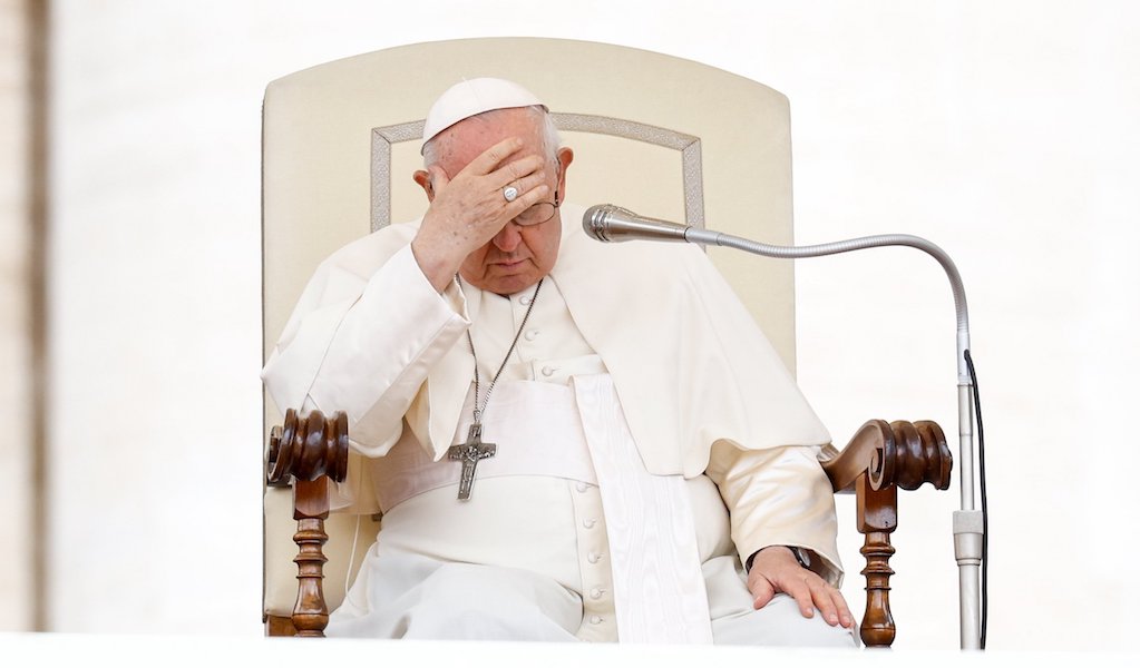El Papa durante la audiencia general del pasado 17 de mayo