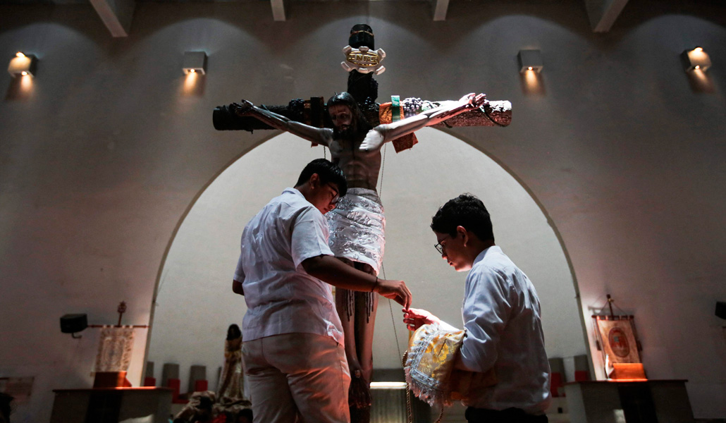 La pasada Semana Santa, las parroquias tuvieron que celebrar todos sus actos en el interior de los templos al prohibir el Gobierno los actos religiosos en la calle