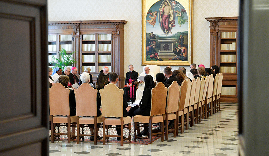 Reunión del Papa con la Comisión Pontificia para la Protección de Menores el pasado 5 de mayo