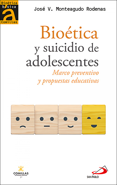 Portada de 'Bioética y suicido de adolescentes. Marco preventivo y propuestas educativas'