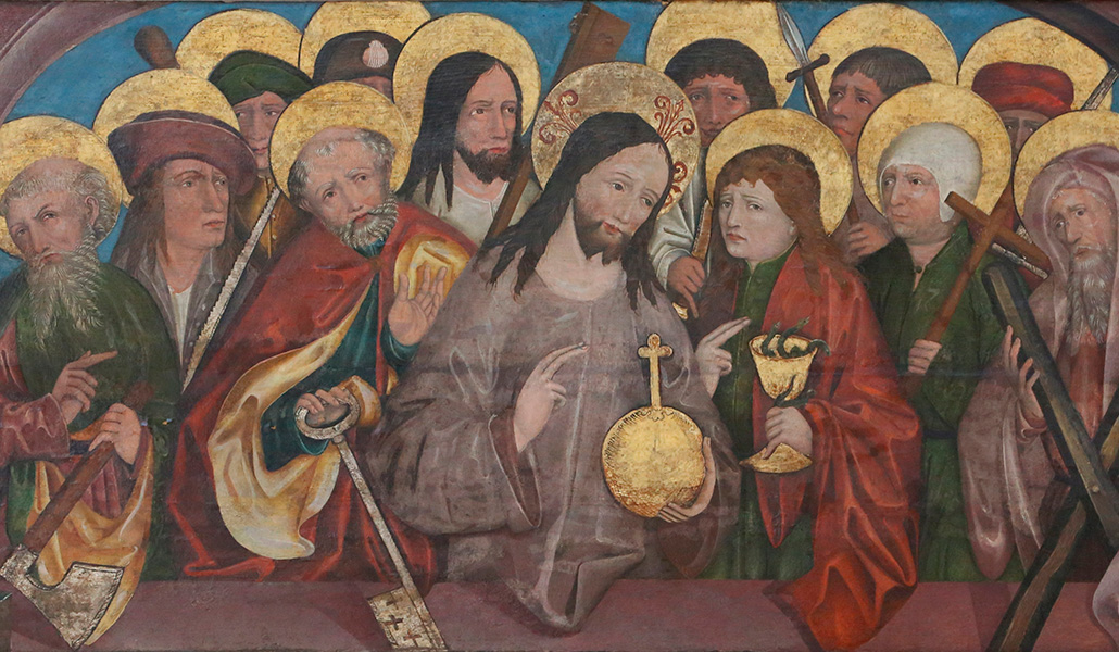 'Jesús y sus apóstoles'. Iglesia de la Asunción de la Virgen en Vilsbiburg (Alemania)