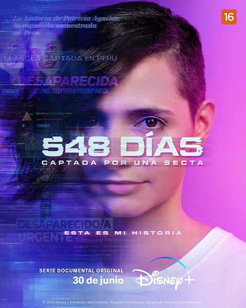 Cartel de '548 días. Captada por una secta'