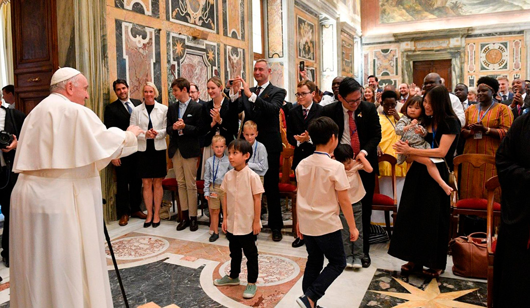 El Papa con los miembros de la International Catholic Legislators Network
