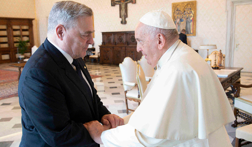Milley con el Papa