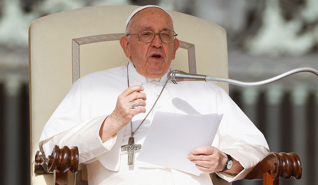 El Santo Padre durante la audiencia general el 13 de septiembre de 2023