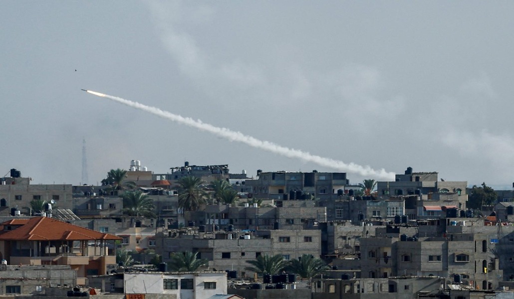 Misil lanzado desde Gaza contra Israel