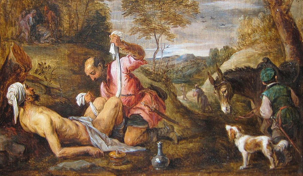 'El Buen Samaritano'. David Teniers 'el Joven'. Metropolitan Museum of Art de Nueva York, Estados Unidos