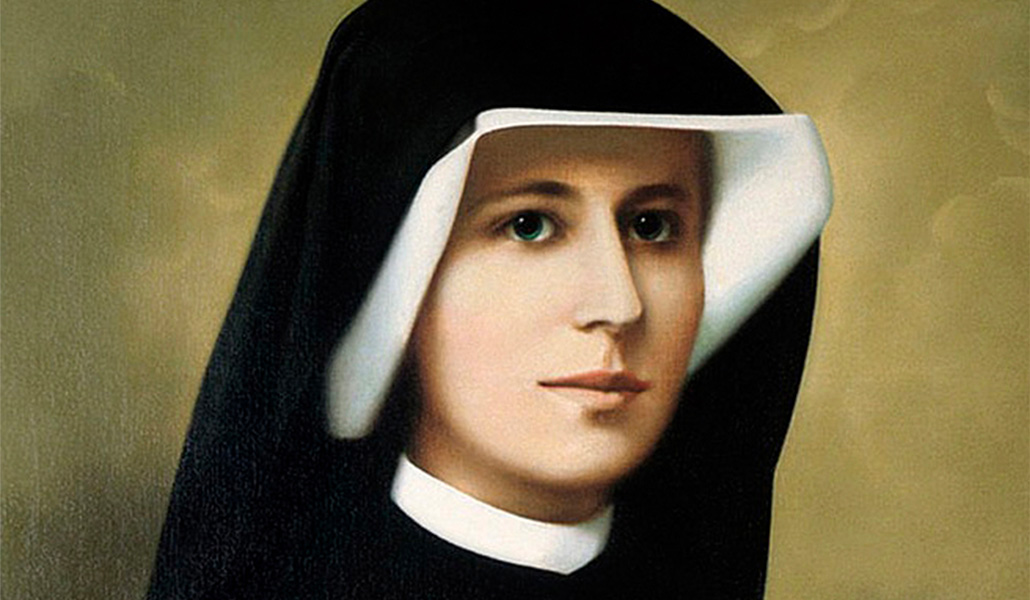 Faustina con el hábito de su congregación