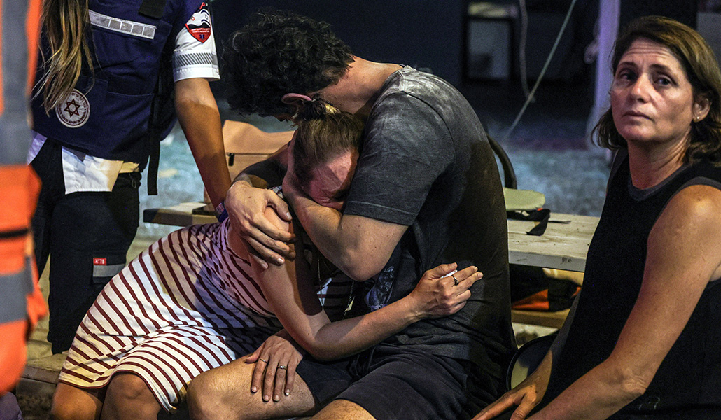 Afectados por la caída de un cohete en Tel Aviv el 7 de octubre