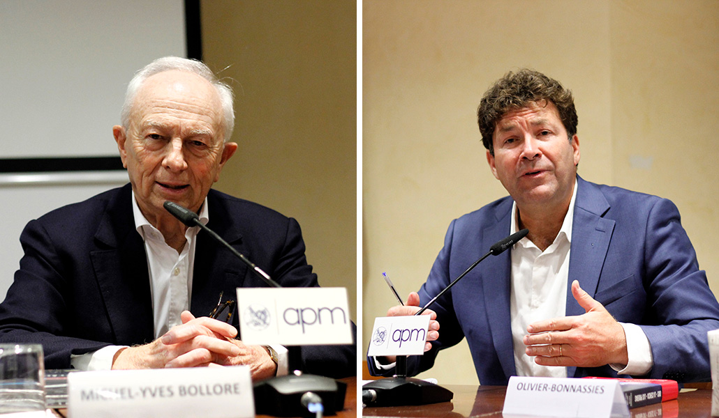 Michel-Yves Bolloré y Olivier Bonnassies