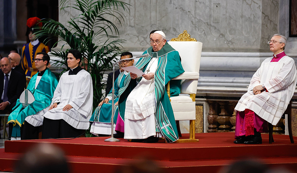 Francisco ha presidido la misa en la basílica de San Pedro