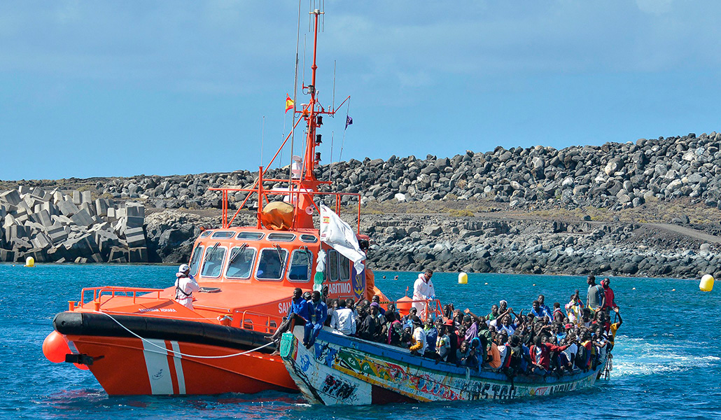 A El Hierro ha arribado el cayuco más cargado en la historia de la ruta canaria