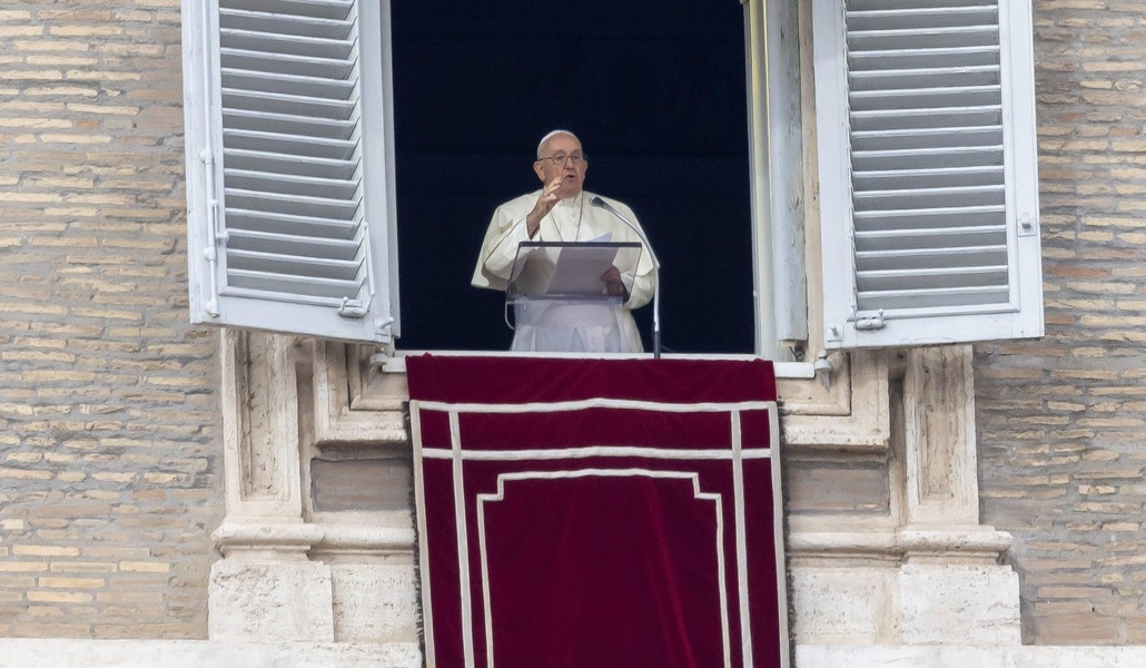 El Papa Francisco durante el ángelus
